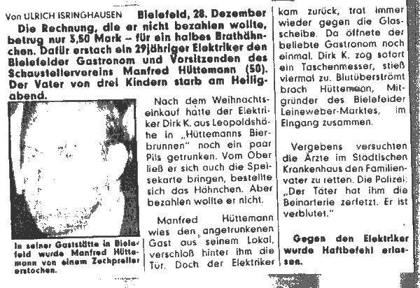 Zeitungsbericht